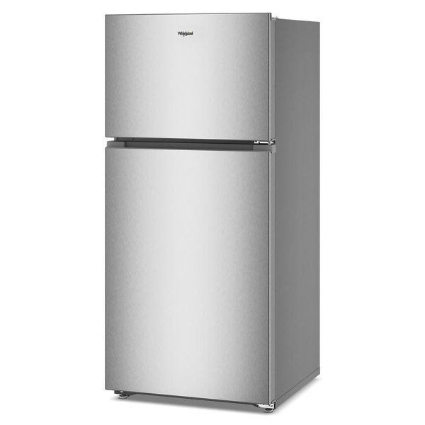 Whirlpool 28" Wide Top Freezer Refrigerator With Total Coverage Cooling, 14.3 Cu. Ft. - Fingerprint-Resistant Stainless Finish