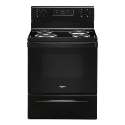 4.8 Cubic Feet Electric Range With Keep Warm Setting - Black