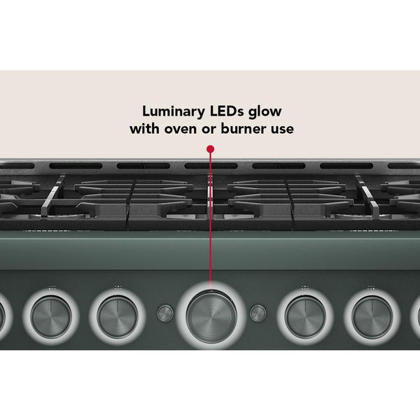 KitchenAid 36" 6 Burner Commercial-Style Gas Range With No Preheat Air Fry Mode - Juniper