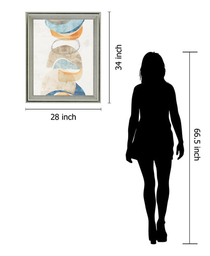 Stacked Aurora - 28" x 34" Framed Wall Art