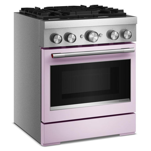 30" 4 Burner Commercial-Style Dual Fuel Range With No Preheat Air Fry Mode - Wildflower