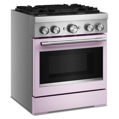 30" 4 Burner Commercial-Style Dual Fuel Range With No Preheat Air Fry Mode - Wildflower