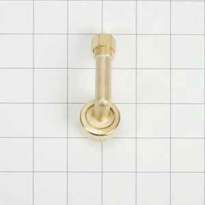 Dishwasher Brass Gooseneck Fitting With Washer, 3/4" Nh X 3/8" Compression Fitting