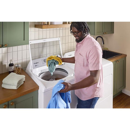 4.2–4.3 Cu. Ft. Whirlpool Top Load Washer With 2-In-1 Removable Agitator And Soft Close Glass Lid