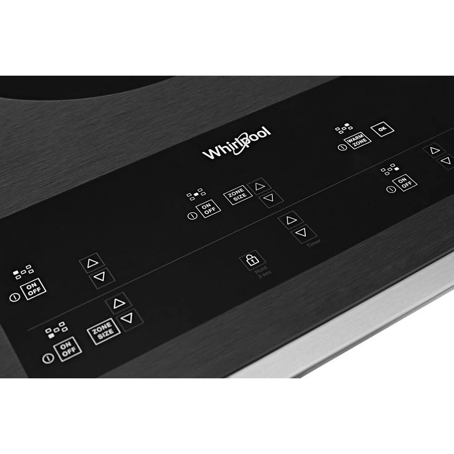 36" Electric Ceramic Glass Cooktop With Triple Radiant Element