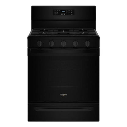 30" Gas Range With Air Cooking Technology, No Preheat Air Fry And Air Baking And Self Clean - Black