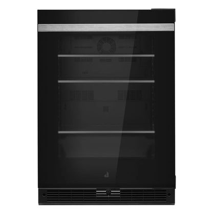 Panel-Ready 24" Under Counter Glass Door Refrigerator, Left Swing