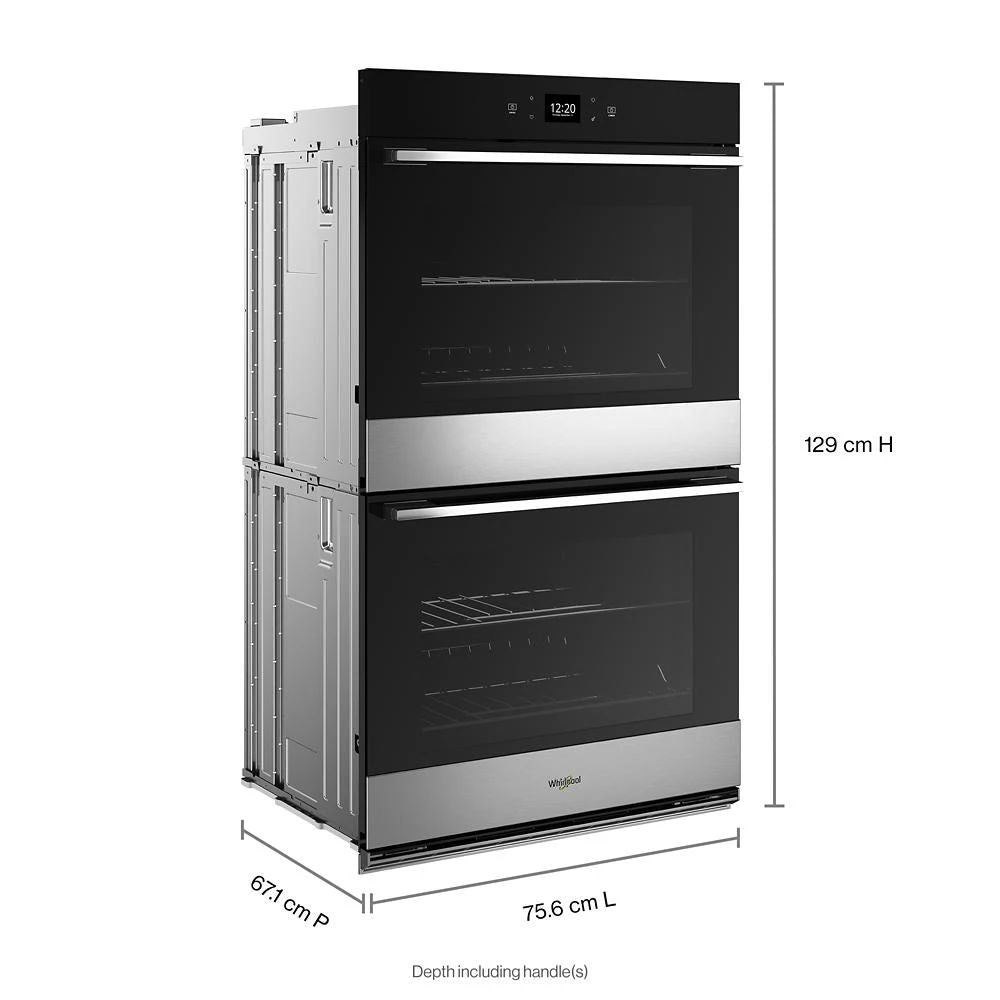 10.0 Total Cubic Feet Double Wall Oven With Air Fry When Connected - Fingerprint Resistant Stainless Steel