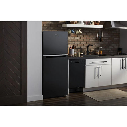 24" Wide Small Space Top-Freezer Refrigerator - 11.6 Cubic Feet - Black