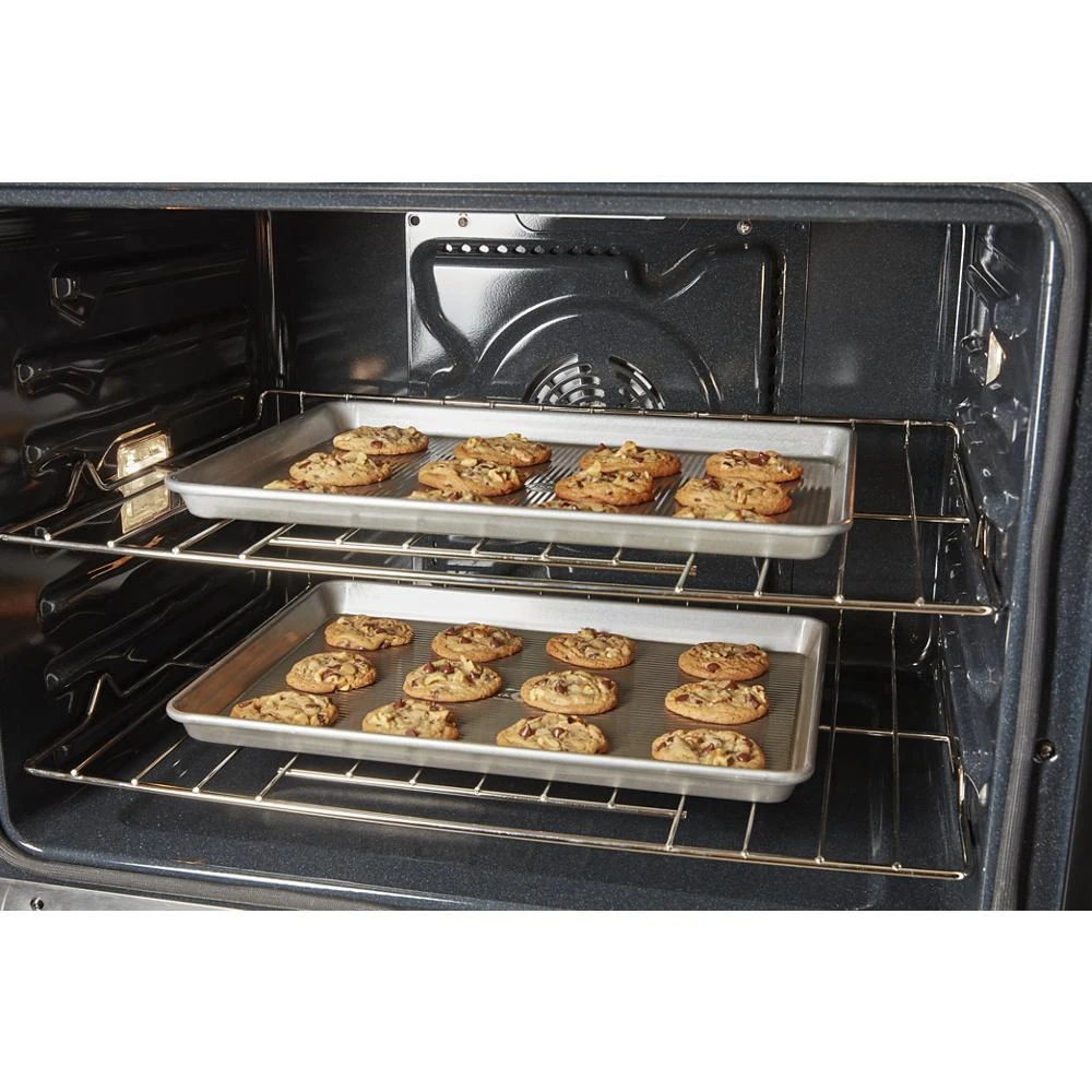 8.6 Total Cubic Feet Double Wall Oven With Air Fry When Connected - Black