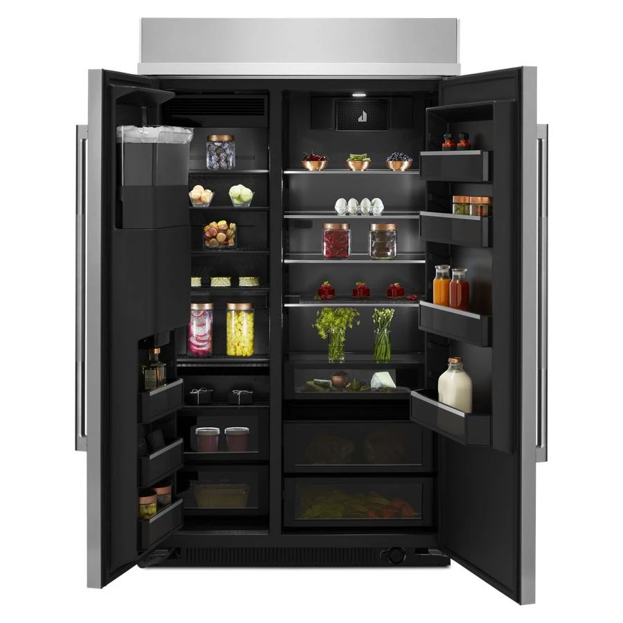 Rise 48" Built-In Side-By-Side Refrigerator With External Ice And Water Dispenser