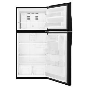 30" Wide Top Freezer Refrigerator, 19 Cubic Feet - Black - 65,9" Height