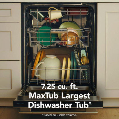 360° Max Jets Third Rack Dishwasher With Stemware Shield And Stemware Clips, 44 dBA