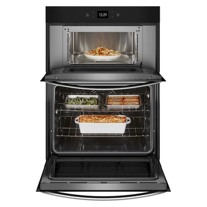 6.4 Total Cubic Feet Combo Wall Oven With Air Fry When Connected - Fingerprint Resistant Stainless Steel
