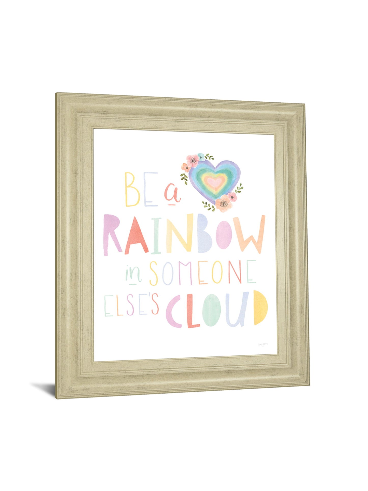 Lets Chase Rainbows II By Jenaya Jackson - Framed Print Wall Art - White