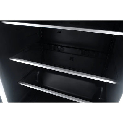 Rise 24" Under Counter Glass Door Refrigerator, Right Swing