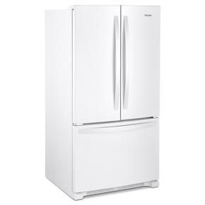 36" Wide Counter-Depth French Door Bottom Mount Refrigerator, 20 Cu. Ft. - White