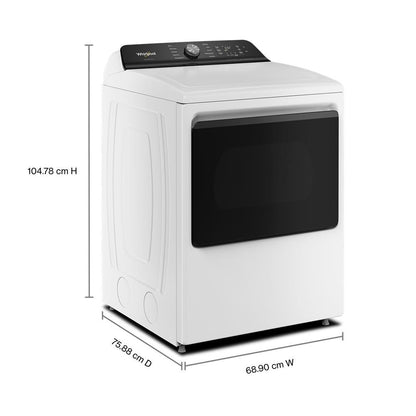 7.5 Cu. Ft. Smart Electric Dryer With Steam Iron And Ai Dry - White