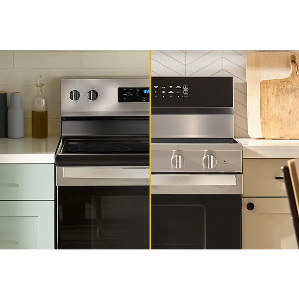 30" Electric Smart Range With Air Cooking Technology, No Preheat Air Fry, High Speed Preheat Oven, Wipeclean Coating, And Steam/Self Clean - Fingerprint Resistant Stainless Steel