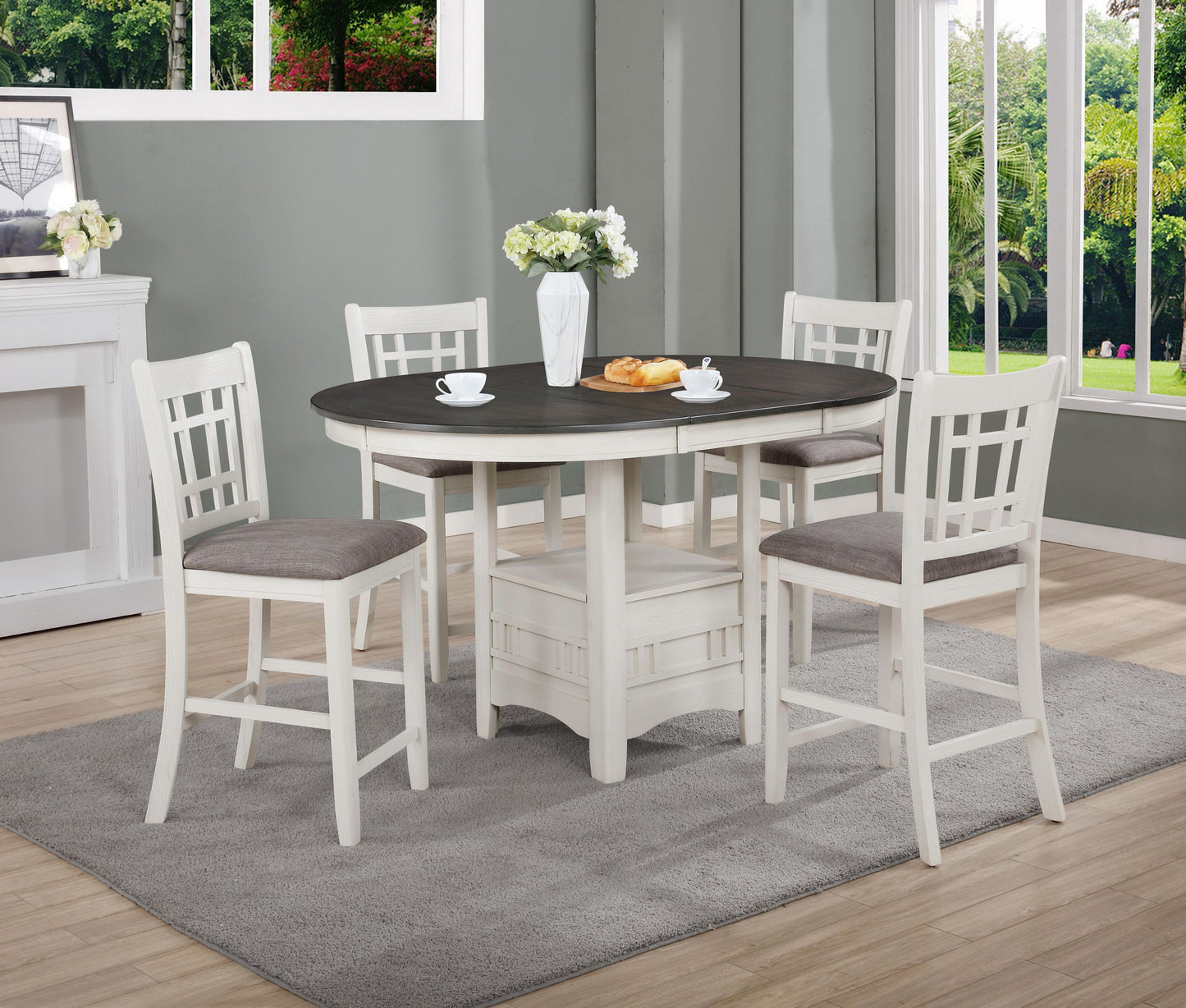 Hartwell - Counter Height Table - White