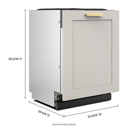 KitchenAid 39 dBA Panel-Ready Flush-To-Cabinet Dishwasher With Freeflex Fit Third Level Rack