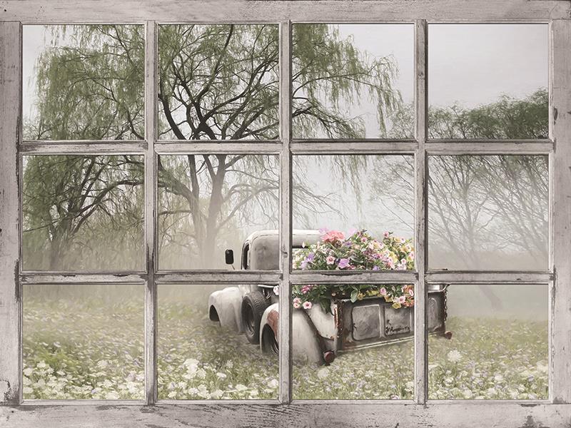 Spring Flowers By Lori Deiter (Framed) - Green