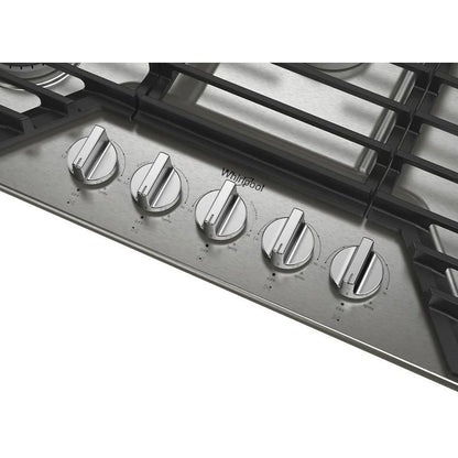 36" Gas Cooktop With 5 Burners And Ez-2-Lift Hinged Cast-Iron Grates