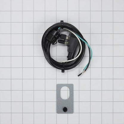 4' Range Hood Power Cord 3 Wire 120 Volt Right Angle Cord - Black