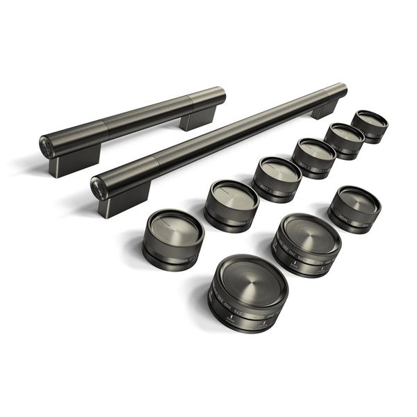 Black Ore Handle And Knob Hardware Accessory Kit For KitchenAid 48" Commercial-Style Dual Fuel Range