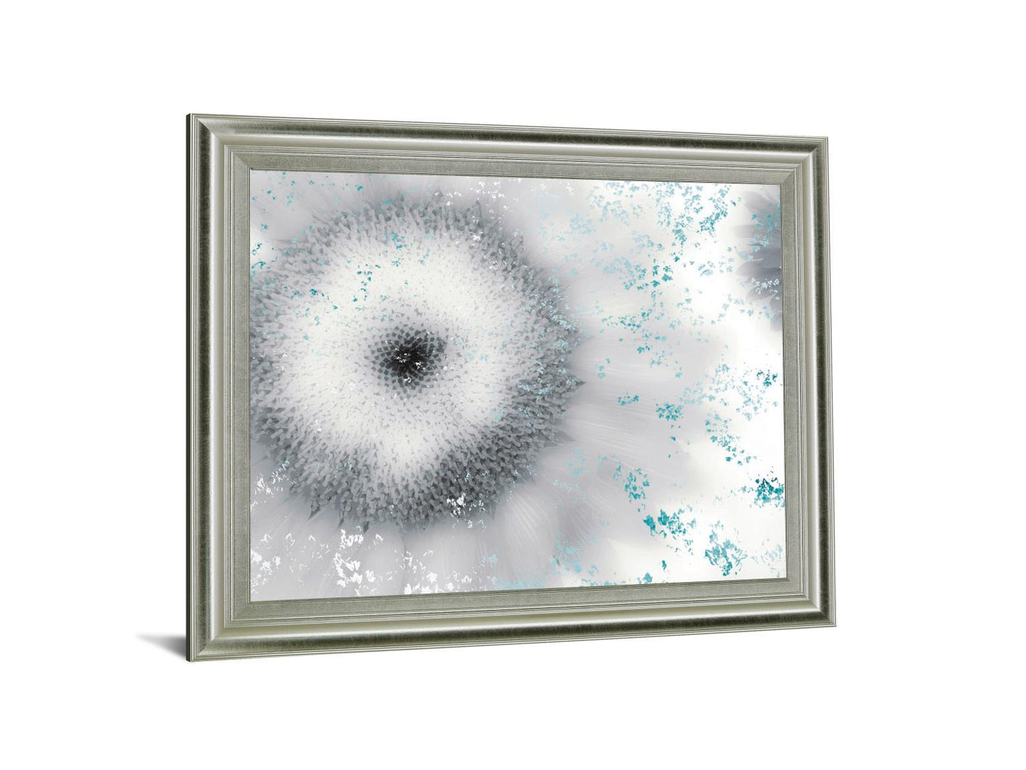 Frosted Petal Burst - 28" x 34" Framed Wall Art