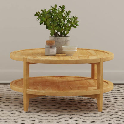 Camillo - Round Solid Wood Coffee Table - Maple