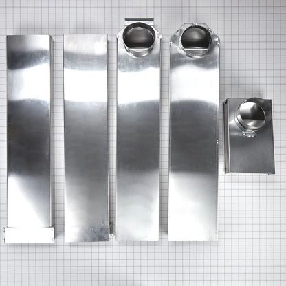 6' In-The-Wall Dryer Vent Periscope With 1 Snap-Lock Male Fitting And 1 Female Collar With Strap, Including 2 Clamps