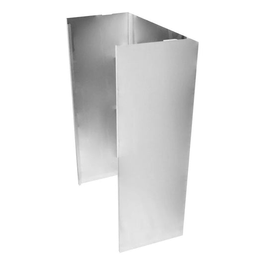 Wall Hood Chimney Extension Kit, 9 Feet-12 Feet - Stainless Steel