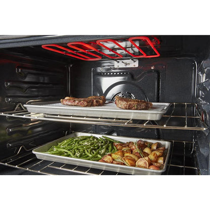 8.6 Total Cubic Feet Double Wall Oven With Air Fry When Connected - Black