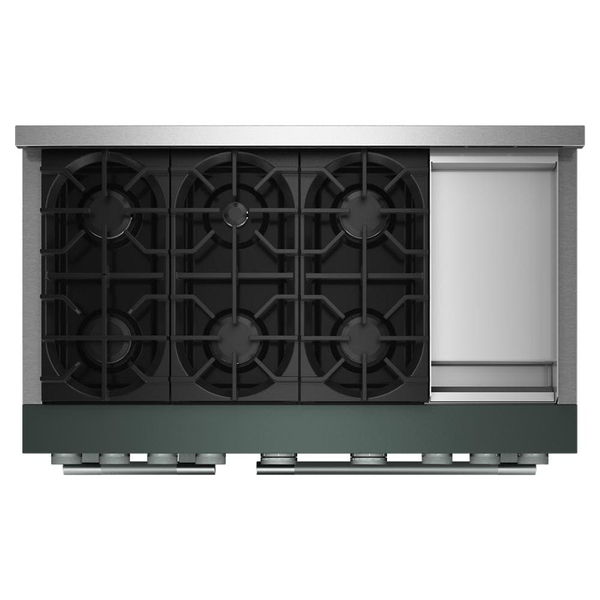 KitchenAid 48" 6 Burner Commercial-Style Gas Range With Griddle - Juniper