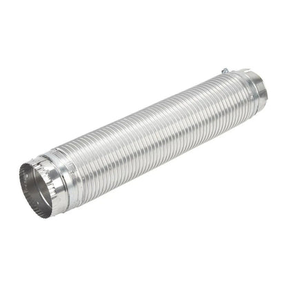 6' Dryer Exhaust Duct Of Snap-Lock Metal, With 1 Male Fitting And 1 Female Fitting For Standard 4" Exhaust Openings