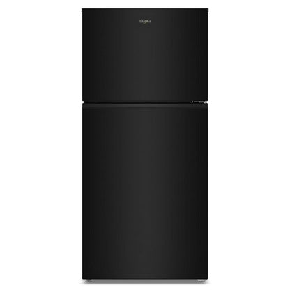 Whirlpool 30" Wide Top Freezer Refrigerator With Total Coverage Cooling, 19 Cu. Ft., Adjustable Door Bins - Black