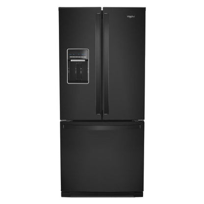 30" Wide French Door Refrigerator, 20 Cu. Ft., Adaptive Defrost - Black