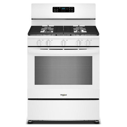 30" Gas Range With Crispy Mode And Griddle Zone - White