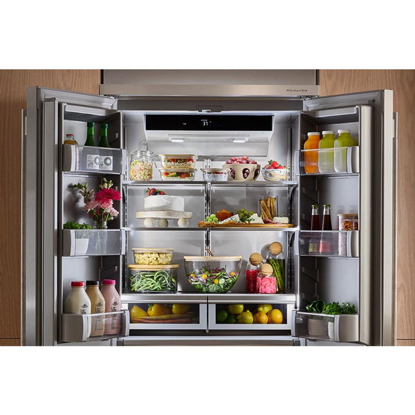 20.8 Cu. Ft. 36" Built-In French Door Bottom Mount Refrigerator With Platinum Interior - Juniper