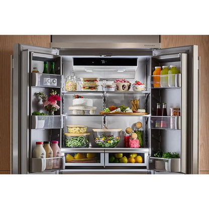 20.8 Cu. Ft. 36" Built-In French Door Bottom Mount Refrigerator With Platinum Interior - Juniper