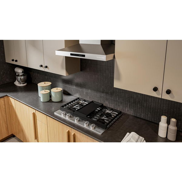 KitchenAid 30" Gas Cooktop With 5 Burners And Integrated Wok Grate - Stainless Steel