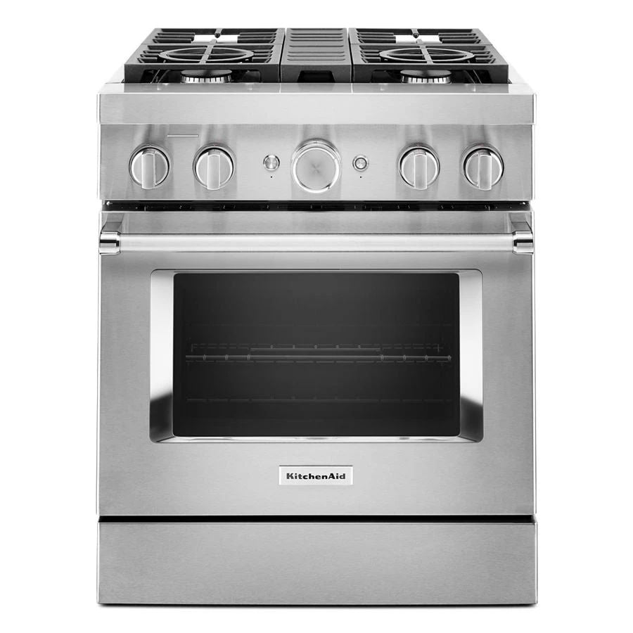30'' Smart Commercial-Style Dual Fuel Range With 4 Burners - Stainless Steel