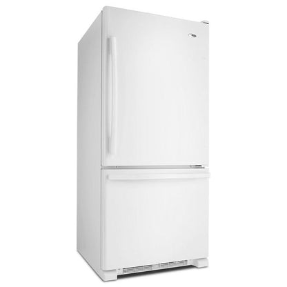 29" Wide Bottom-Freezer Refrigerator With Easyfreezer Pull-Out Drawer, 18 Cu. Ft. Capacity - White-On-White