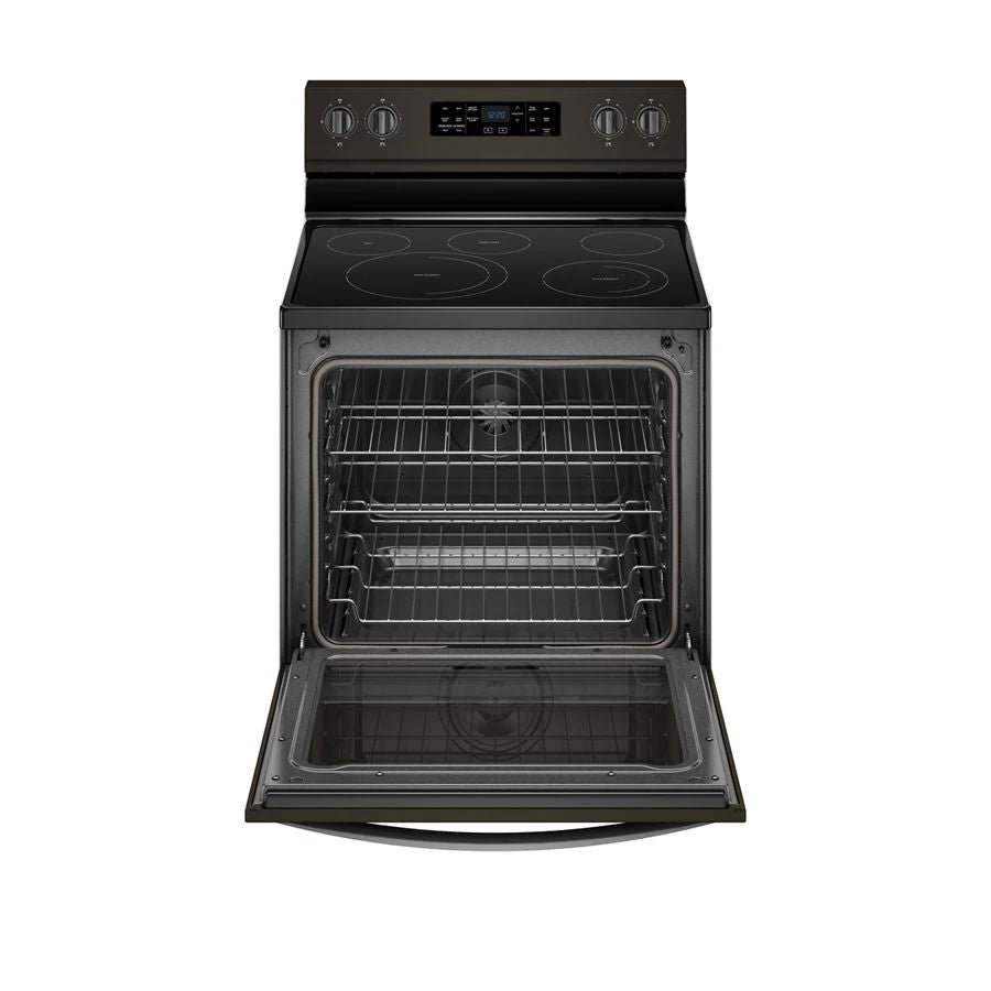 6.4 Cubic Feet Freestanding Electric Range With Frozen Bake Technology - Black Stainless