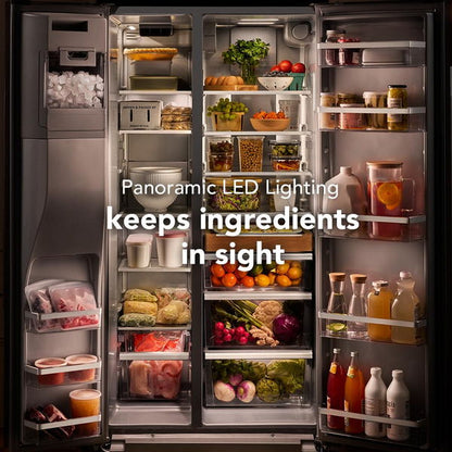 28.7 Cu. Ft. Side-By-Side Refrigerator With Panoramic Led Lighting