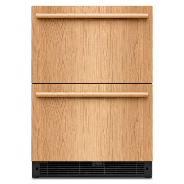 24" Panel-Ready Undercounter Double-Drawer Refrigerator, Backlit Touch Controls