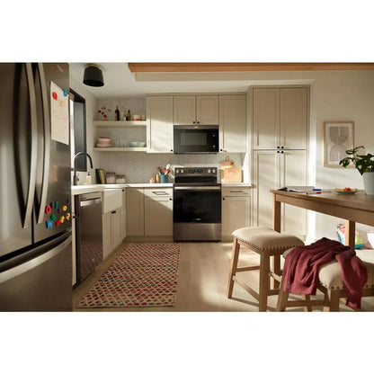 24” Stainless Steel Dishwasher With AI Intelligent Wash, 47 dBA - Black Stainless