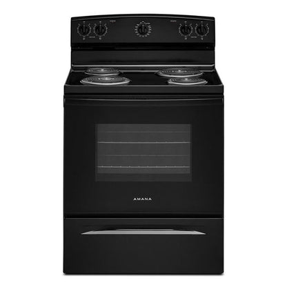 Amana 30" Electric Range With Extra-Large Oven Window - Black