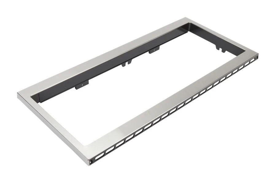 Built-In Low Profile Microwave Slim Trim Kit, Size: 31.5"L X 17.5"W X 5"D, Fits Cut-Out Height 12" - Stainless Steel